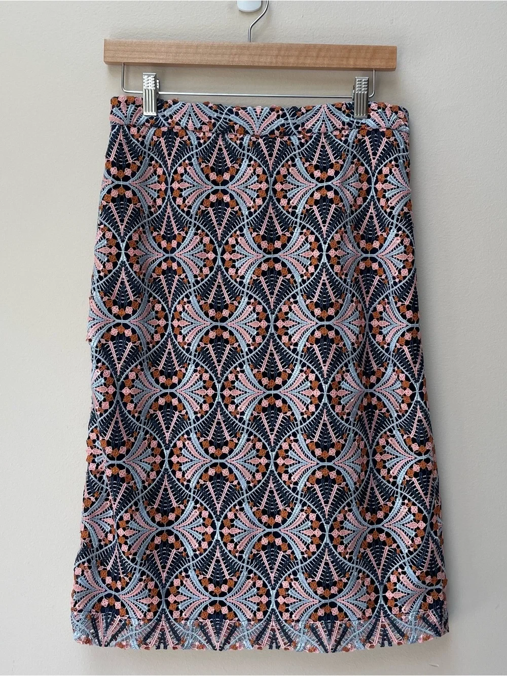 Anthropologie Moulinette Soeurs Svetla Lace Knit Midi Pencil Skirt Size 6 - Picture 10 of 10